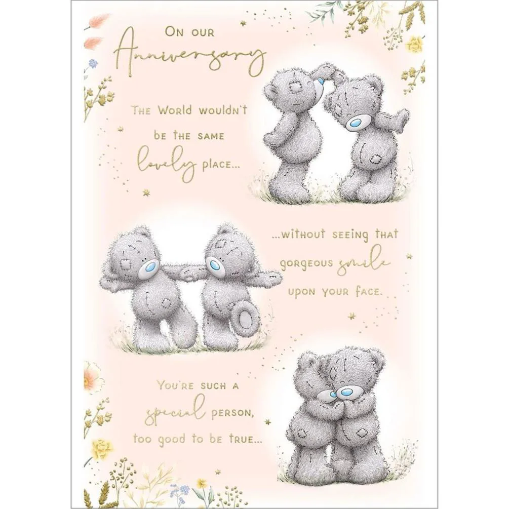 On Our Anniversary Verse Me to You Bear Card