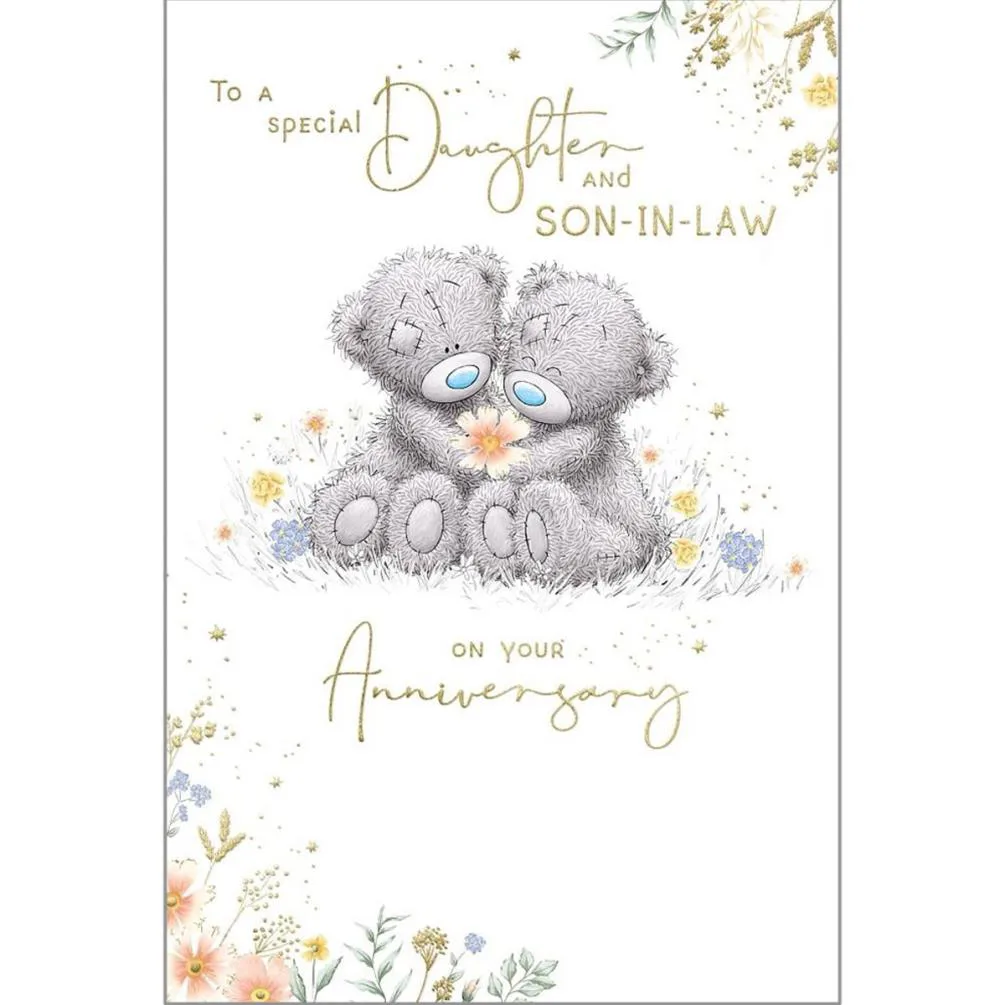 Daughter & Son in Law Me to You Bear Anniversary Card