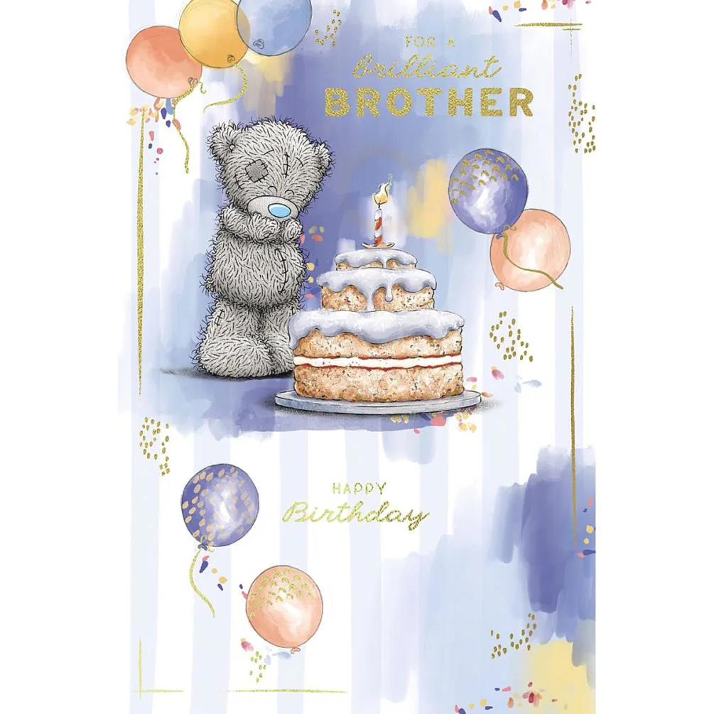 Brilliant Brother Me to You Bear Birthday Card