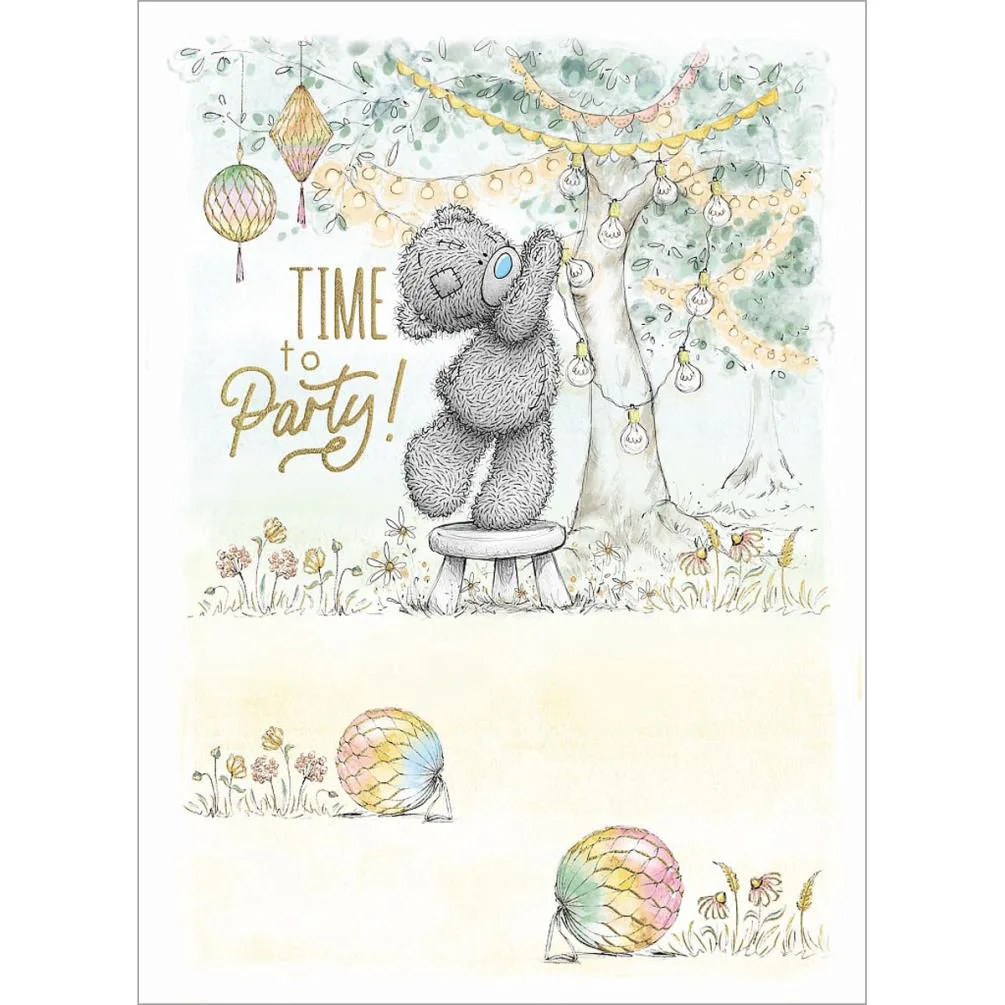 Time to Party Me to You Bear Birthday Card