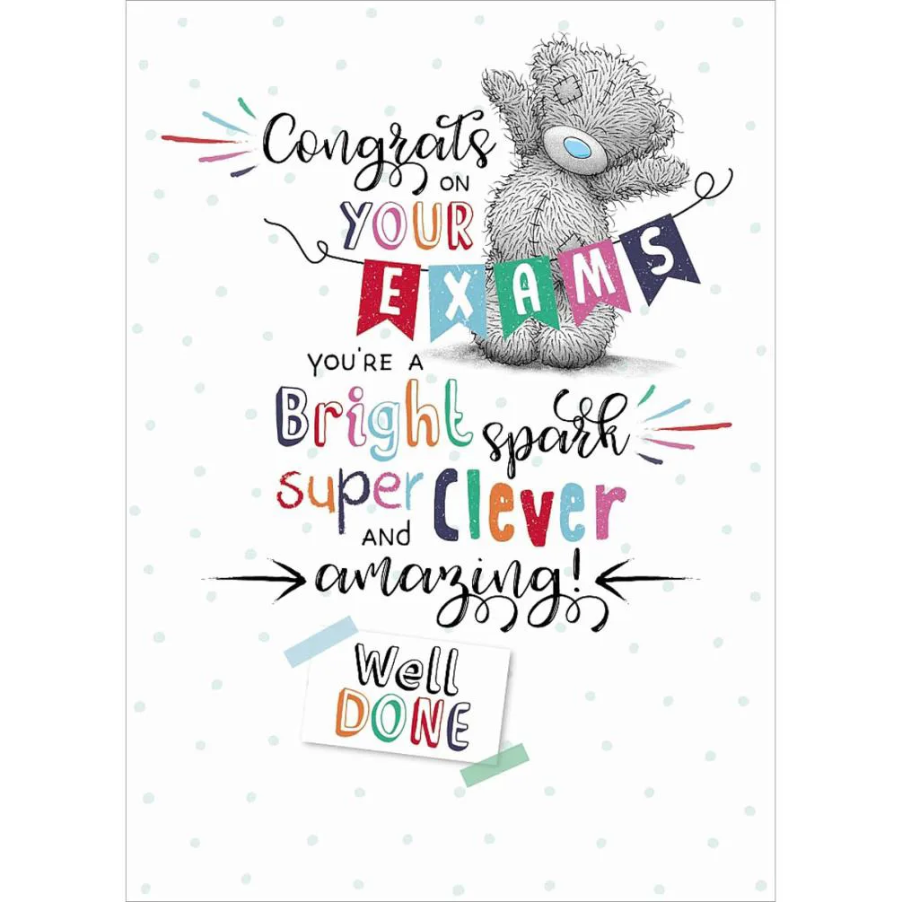 Congratulations On Your Exams Me to You Bear Card