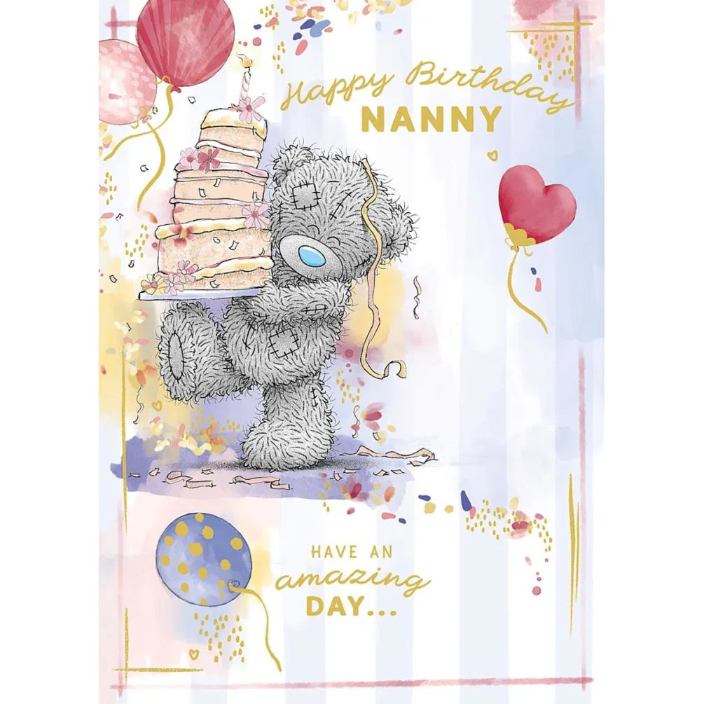 Nanny Me to You Bear Birthday Card