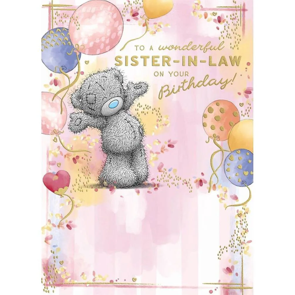 Wonderful Sister in Law Me to You Bear Birthday Card
