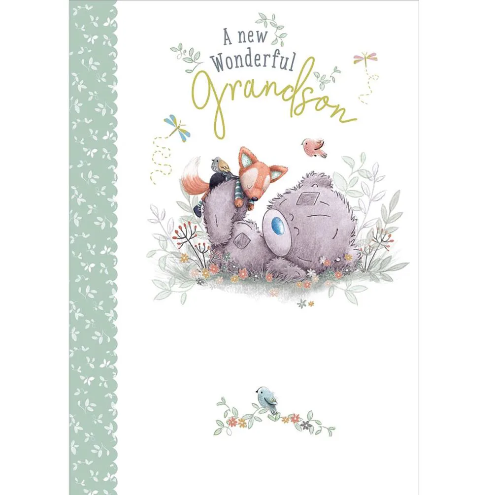 Wonderful New Grandson Me to You Bear New Baby Card