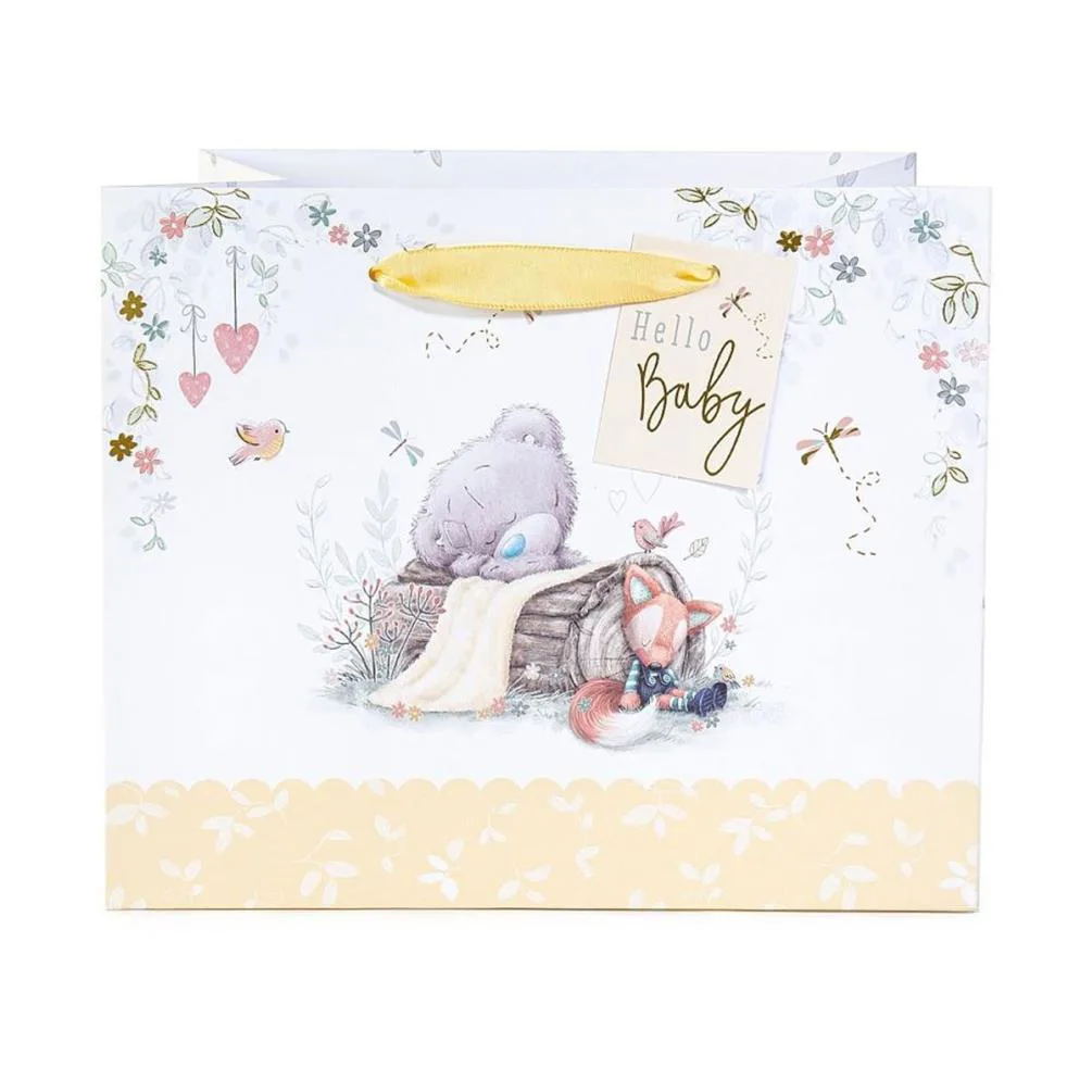 Hello Baby Me to You Bear Medium New Baby Gift Bag