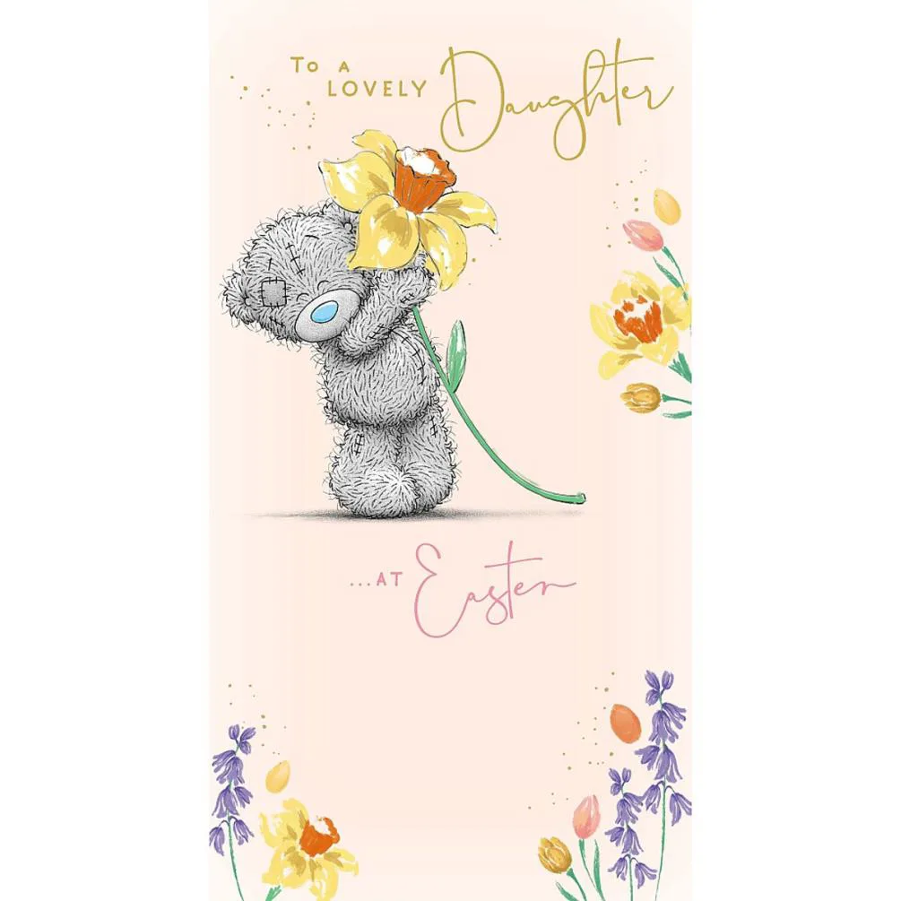 Daughter Me to You Bear Easter Card