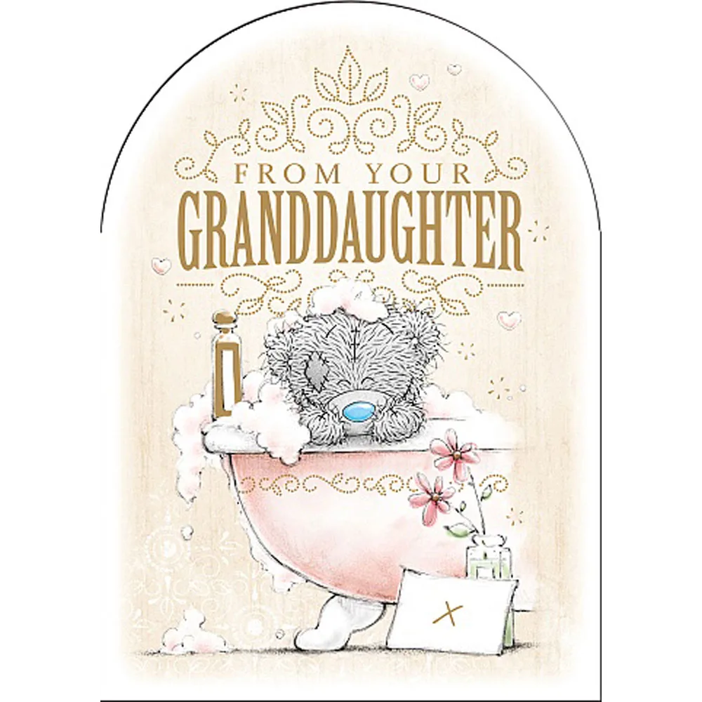 From Your Granddaughter Me to You Bear Mothers Day Card