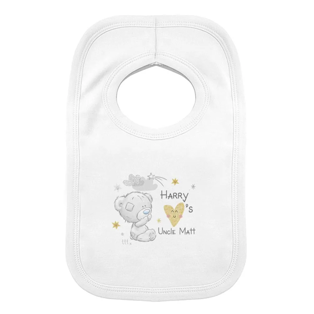 Personalised Tiny Tatty Teddy I Heart Baby Bib