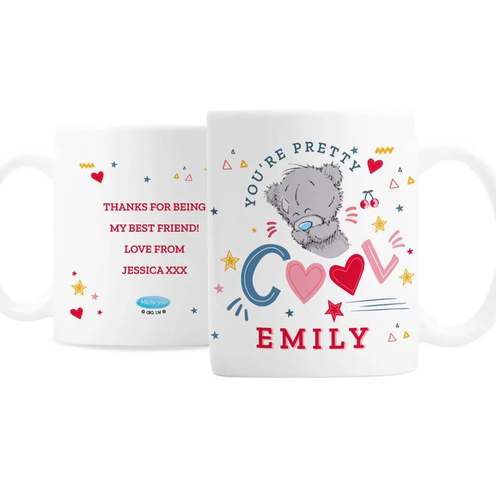 Personalised Pretty Cool Me to You Bear Mug
