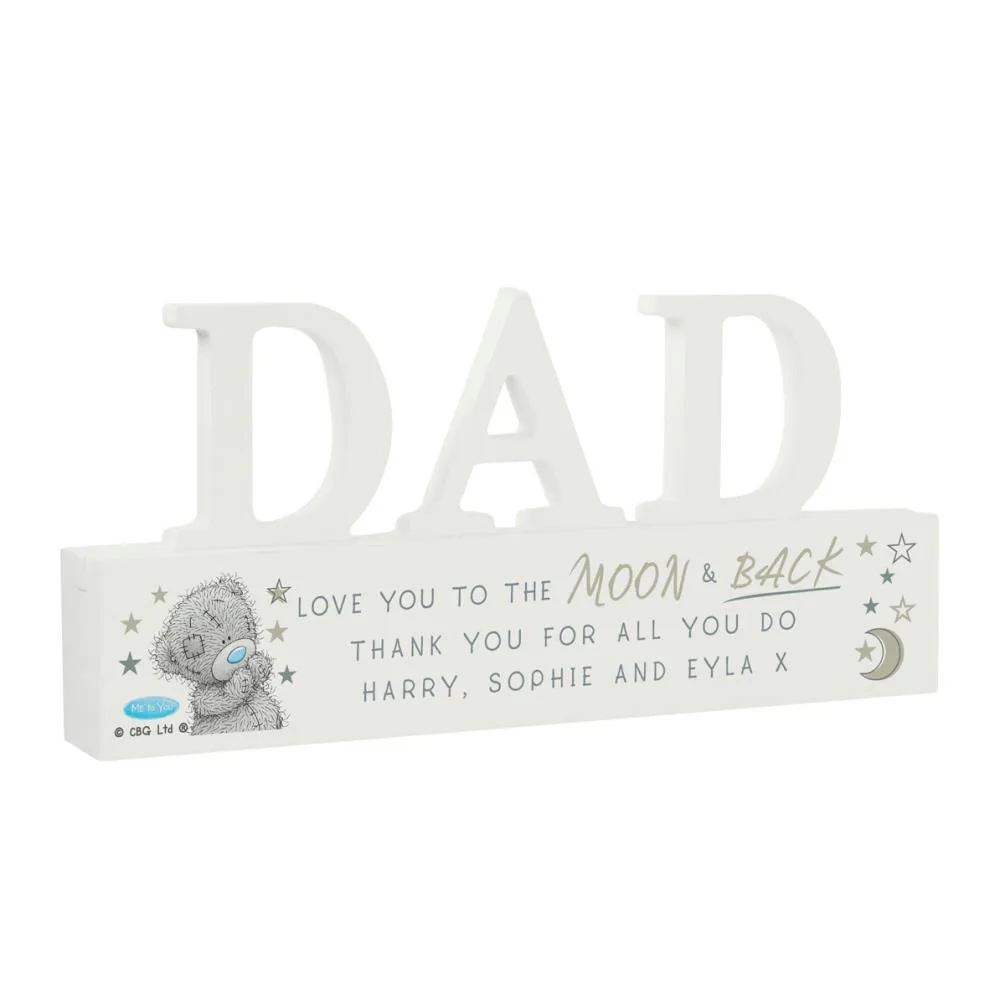 Personalised Me to You Bear Wooden Dad Ornament