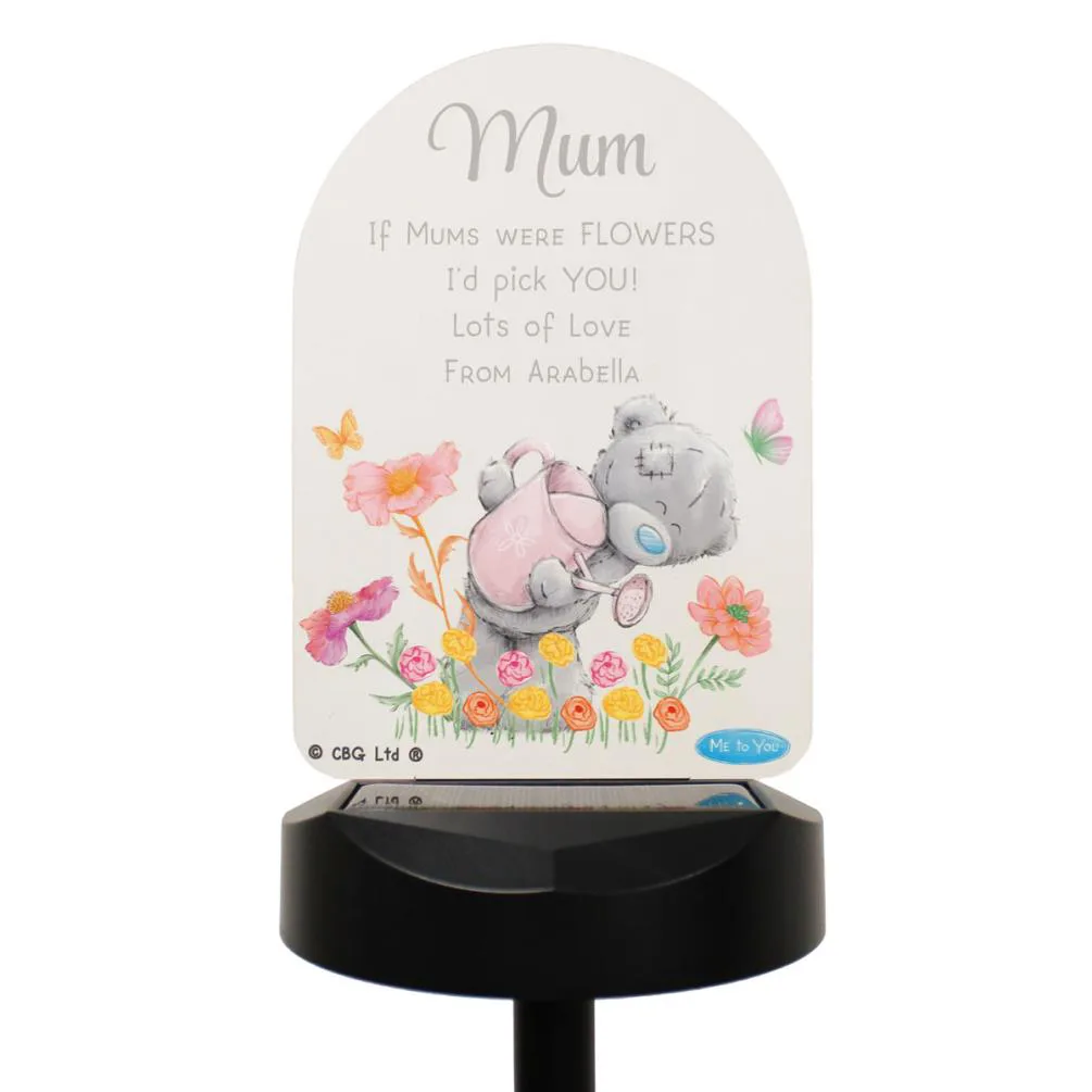 Personalised Me to You Bear Garden LED Solar Light