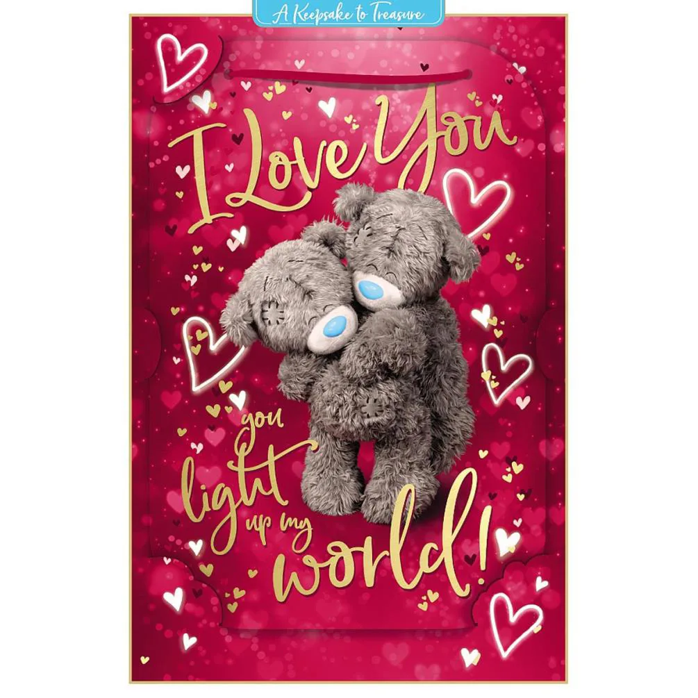 3D Holographic Keepsake I Love You Me to You Valentine