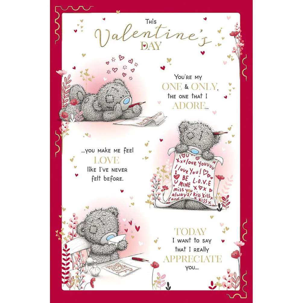 Love Letter Verse Me to You Bear Valentine