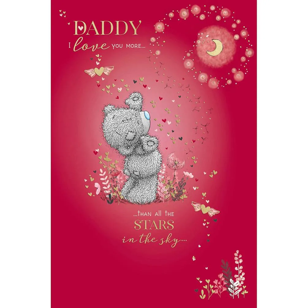 Daddy Me to You Bear Valentine's Day Card