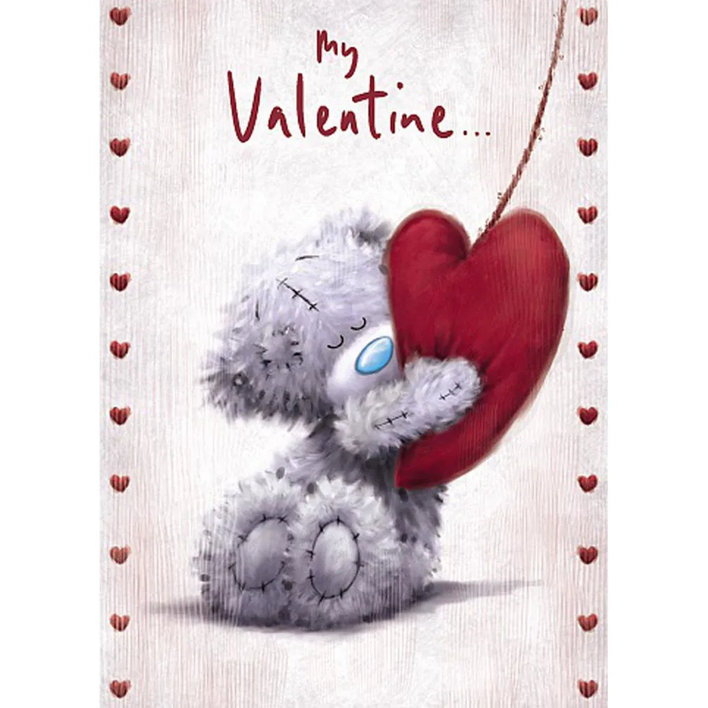 Bear Hugging Heart Me to You Bear Valentine