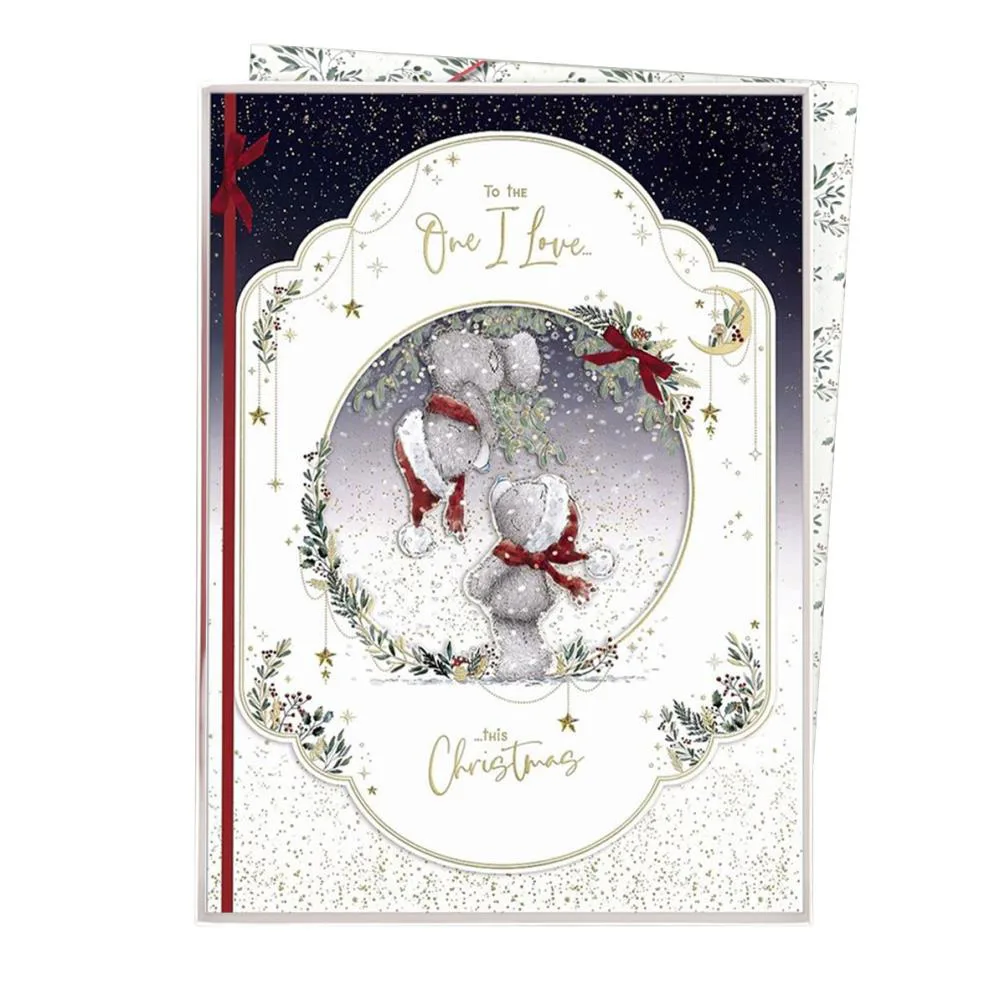One I Love Me to You Bear Giant Luxury Boxed Christmas Card