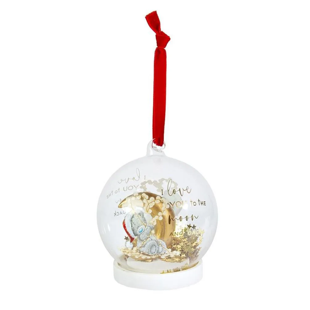Love You To The Moon & Back Me to You Bear Christmas Bauble