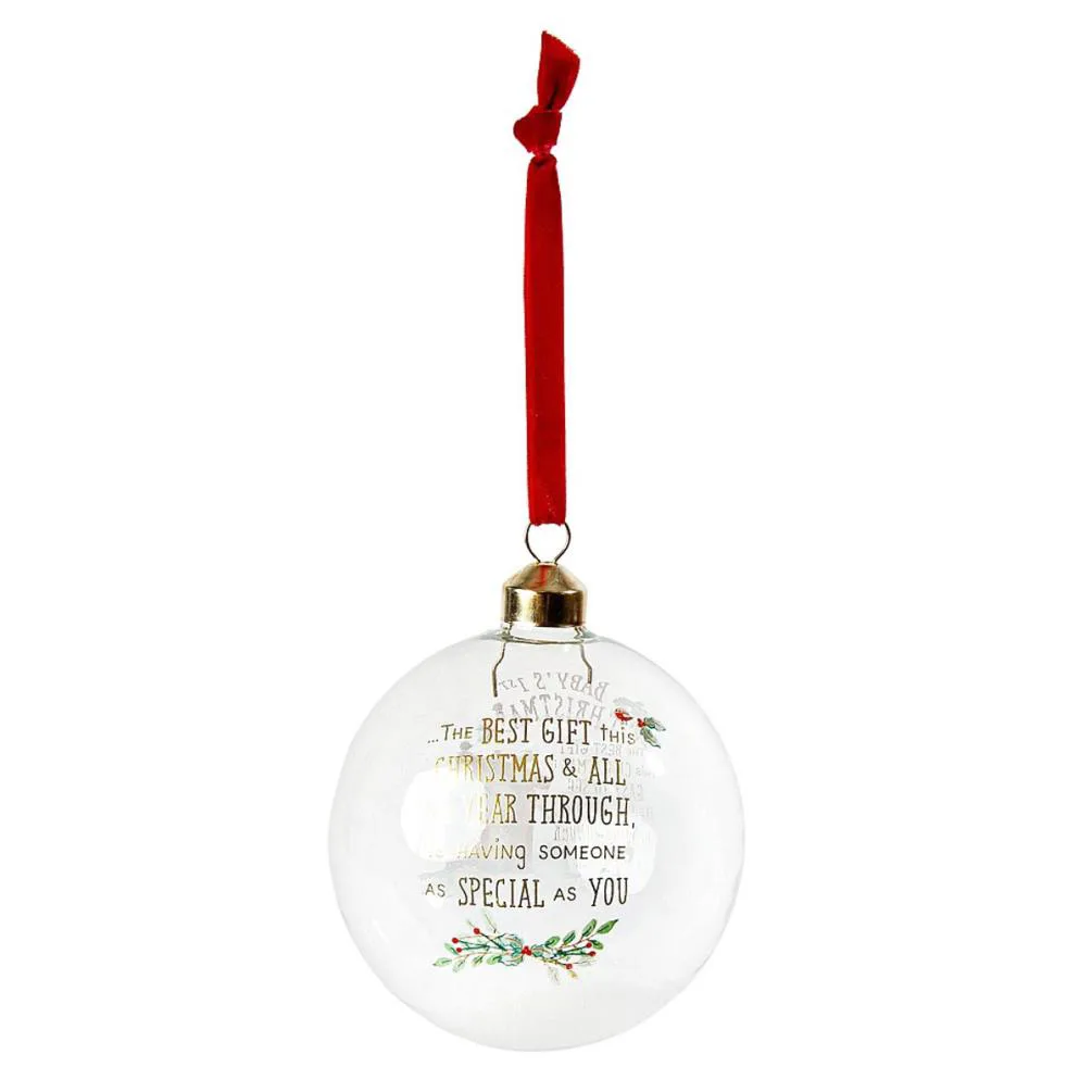 Me to You My 1st Christmas Tiny Tatty Teddy Bauble