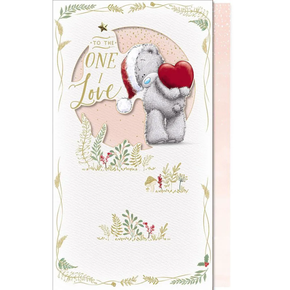 One I Love Handmade Me to You Bear Christmas Card