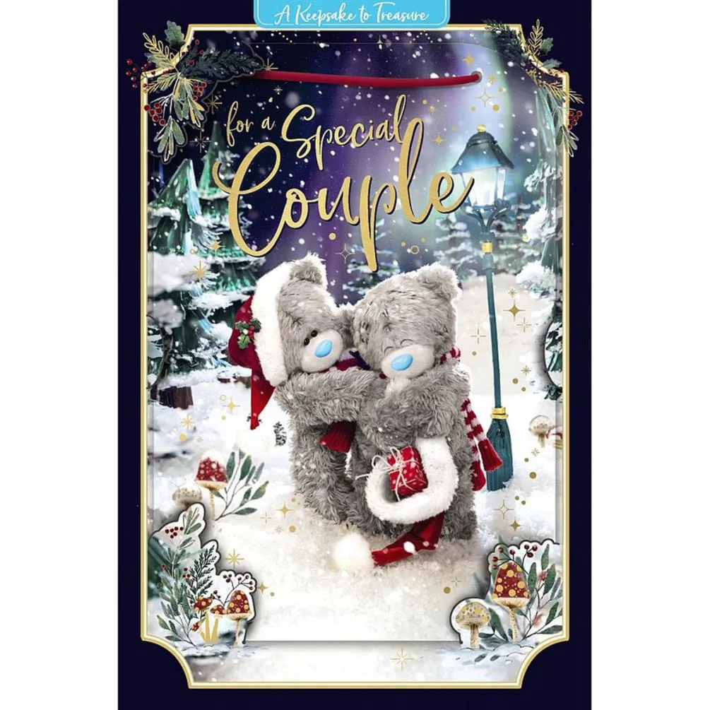 3D Holographic Special Couple Me to You Bear Christmas Card