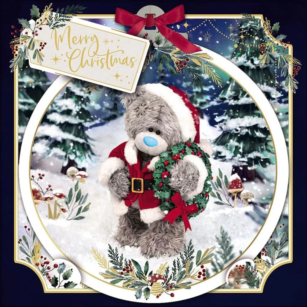 3D Holographic Santa Suit Me to You Bear Christmas Card