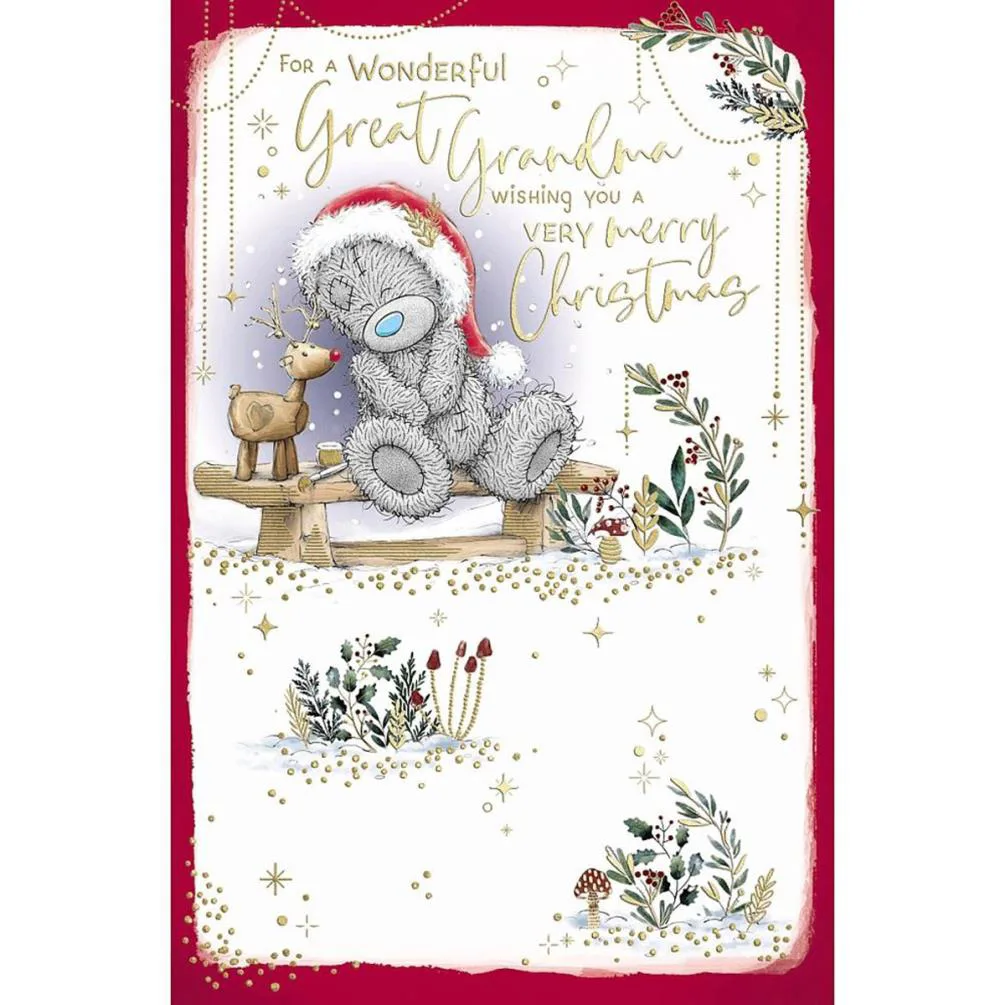 Wonderful Great Grandma Me to You Bear Christmas Card