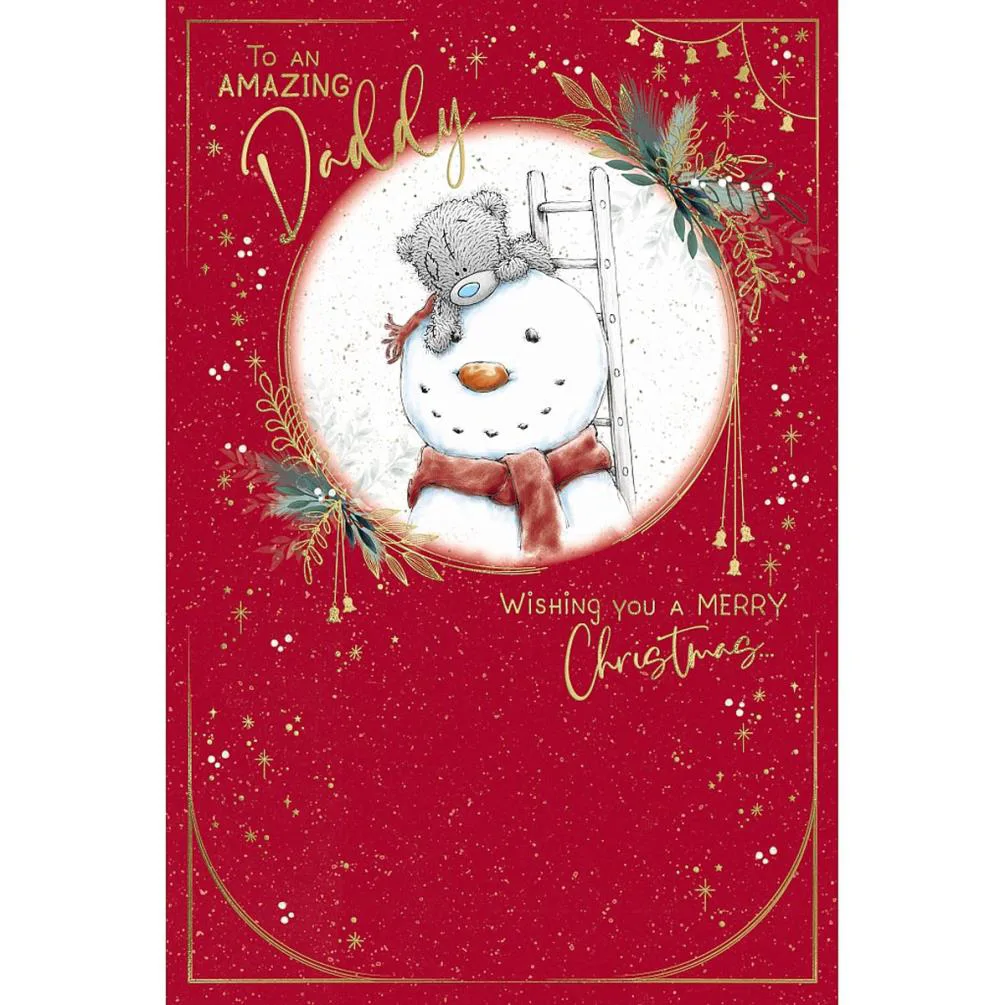 Amazing Daddy Me to You Bear Christmas Card