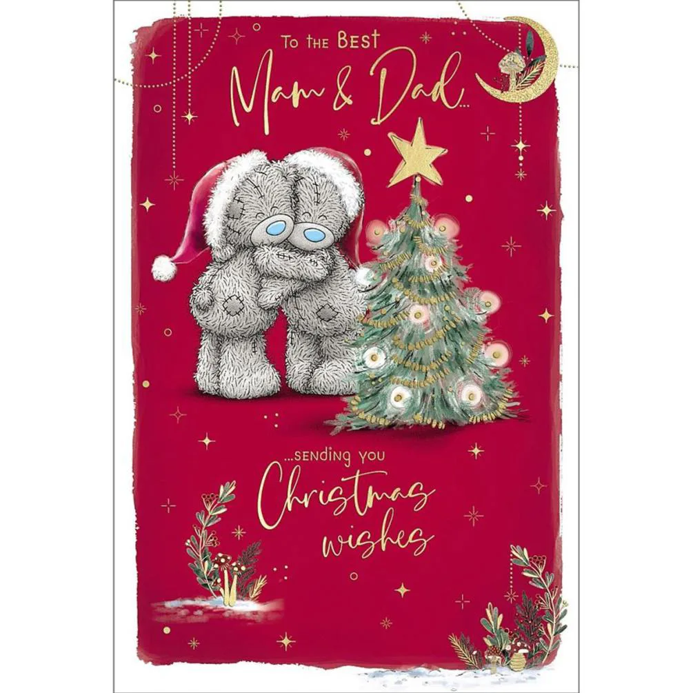 The Best Mam & Dad Me to You Bear Christmas Card