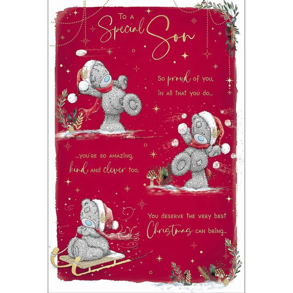 Special Son Verse Me to You Bear Christmas Card