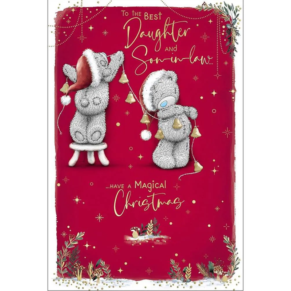 Daughter & Son in Law Me to You Bear Christmas Card