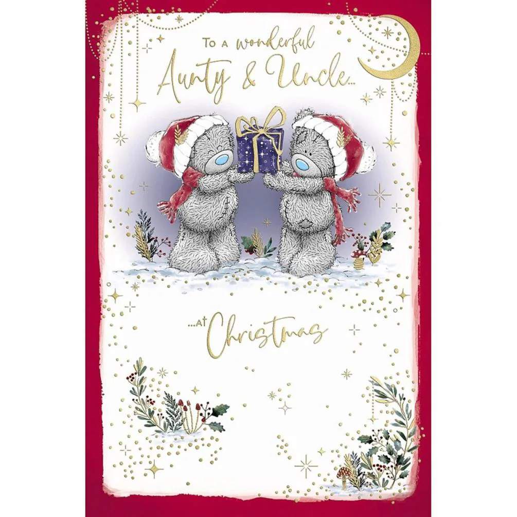Wonderful Aunty & Uncle Me to You Bear Christmas Card