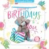 3D Holographic Wrapping Present Me to You Bear Birthday Card