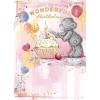 Lighting Candle Me to You Bear Birthday Card