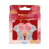 Love You 2 Part Enamel Me to You Bear Keyring