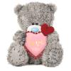 7" I Love You Padded Heart Me to You Bear