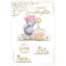 Amazing Granddaughter Me to You Bear Handmade Birthday Card