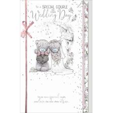Special Couple Me to You Bear Handmade Wedding Day Card
