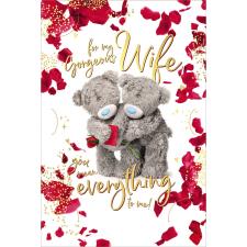 3D Holographic Wife Me to You Bear Birthday Card