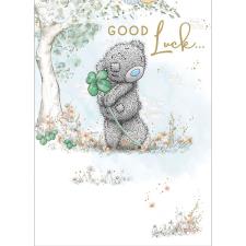 Bear with Clover Me to You Bear Good Luck Card