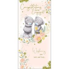Congratulations You&#39;re Engaged Me to You Bear Engagement Card
