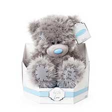 ME TO YOU BEAR FUZZY BLUE JOURNAL BLANK PAGES Bear Holding Cupcake