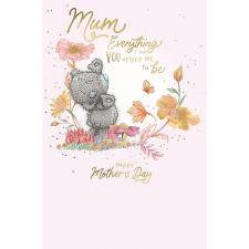 Mum Flowers & Butterfly Me to You Bear Mother's Day Card