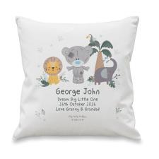 Personalised Tiny Tatty Teddy Jungle Animals Cushion