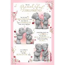 Girlfriend Verse Me to You Bear Valentine's Day Card