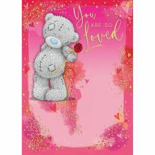 Red Rose Me to You Bear Valentine's Day Card