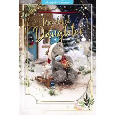 3D Holographic Wonderful Daughter Me to You Bear Christmas Card