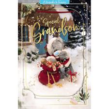 3D Holographic Special Grandson Me to You Bear Christmas Card