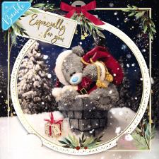 3D Holographic Especially For You Me to You Bear Christmas Card