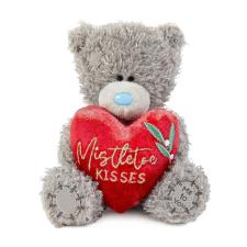 4&quot; Holding Mistletoe Kisses Heart Me to You Bear