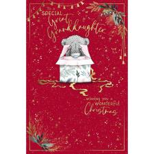 Special Great Granddaughter Me to You Bear Christmas Card